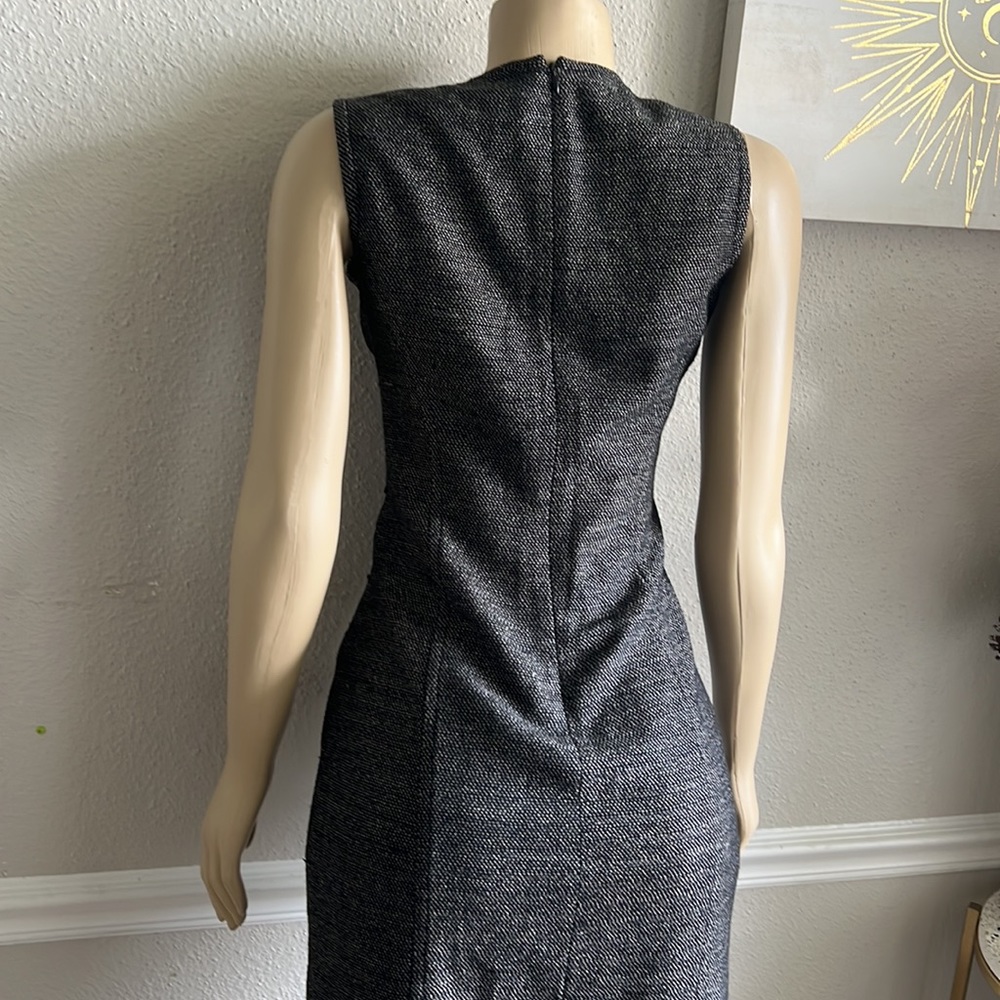 CALVIN KLEIN Vintage Sleeveless Gray Laine Dress 4 - Picture 4 of 8